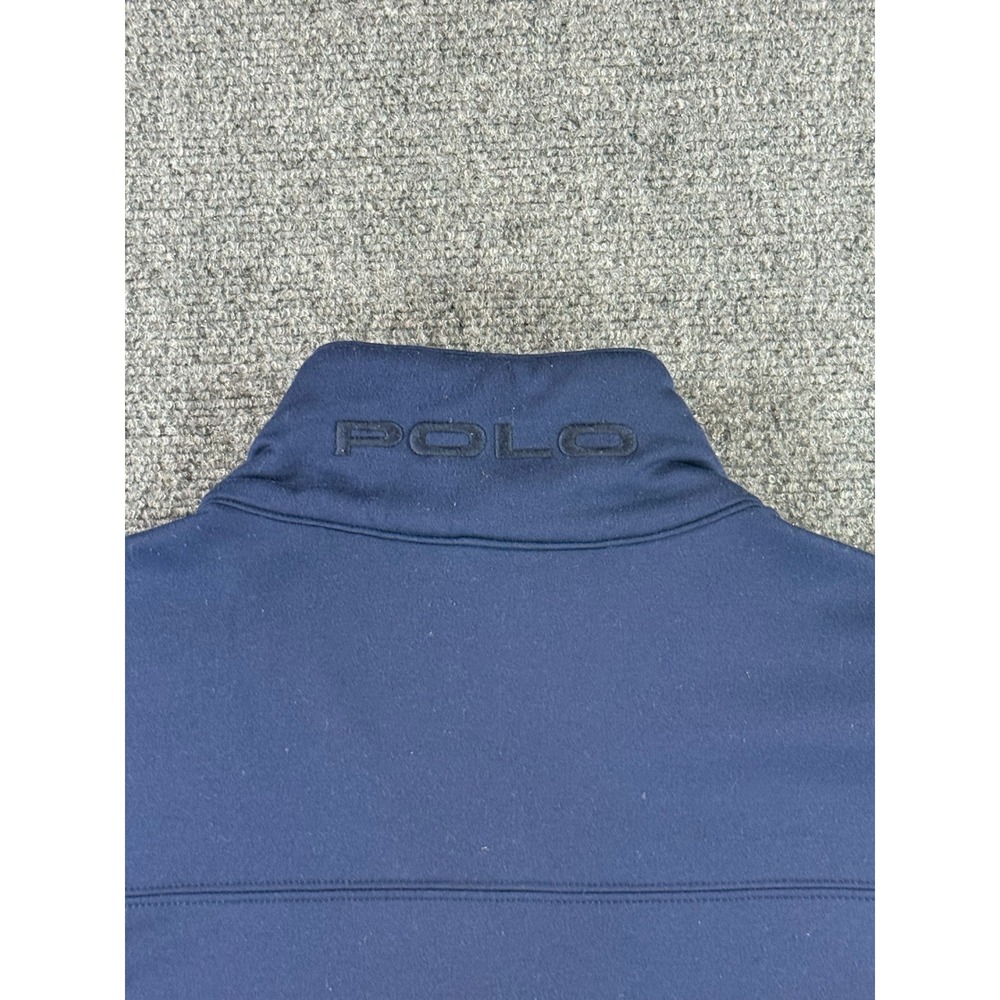 Polo Golf Ralph Lauren Mens Navy Blue Full Zip Softshell Vest Champion Hills M - Picture 4 of 7